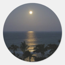 Autocollants de pleine lune de Maui Moonset