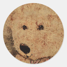 Autocollants de portrait de nounours