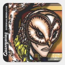 Autocollants de portrait de Quarrywing