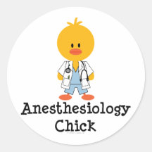 Autocollants de poussin d'anesthésiologie