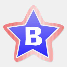 Autocollants de récompense d'étoile de B