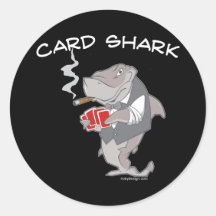 Autocollants de requin de carte