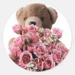 autocollants de roses d'ours grands