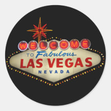 Autocollants de signe de Las Vegas