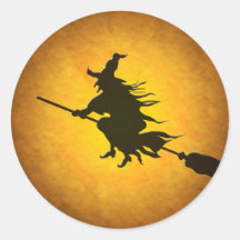 Autocollants de sorcière de vol de Halloween