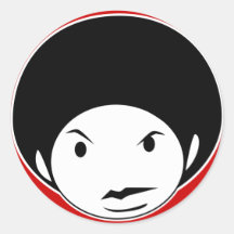 Autocollants de style d'Afro