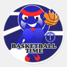 Autocollants de temps de basket-ball