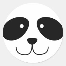 Autocollants de visage de panda