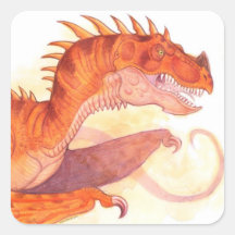 Autocollants de Wyvern du feu