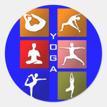 Autocollants de yoga