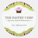 Autocollants décoratifs de chef de pâtisserie