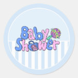 Autocollants d'enveloppe de faire-part de baby sho