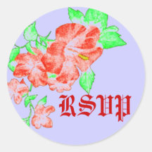 Autocollants d'enveloppe de RSVP