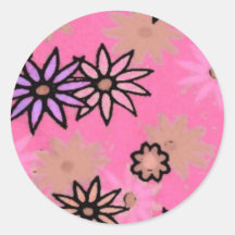 Autocollants doux de conception florale