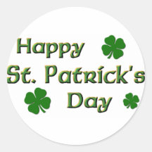 Autocollants du jour de St Patrick heureux