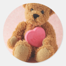 autocollants du luv u de l'ours i