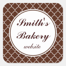 Autocollants faits sur commande de motif de chocol