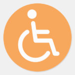 Autocollants handicapés de symbole