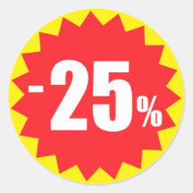 autocollants, jaune et rouge de remise de vente de