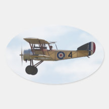 Autocollants jaunes de chiot de Sopwith