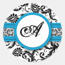 Autocollants lumineux de mariage de monogramme de 