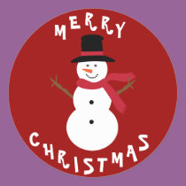 Autocollants mignons de bonhomme de neige de Noël autocollants