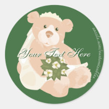 Autocollants nuptiales d'ours