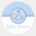 Autocollants personnalisables de baby shower