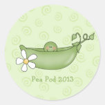 Autocollants personnalisés de baby shower