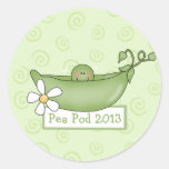 Autocollants personnalisés de baby shower