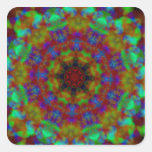 Autocollants psychiques de kaléidoscope de mandala