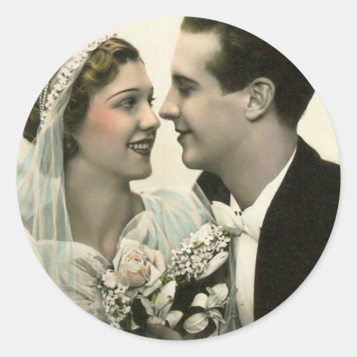 Autocollants romantiques de mariage