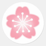 Autocollants rose-clair de mariage de Sakura
