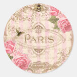 Autocollants roses chics de Tre Paris ou joints d'