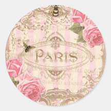 Autocollants roses chics de Tre Paris ou joints d'