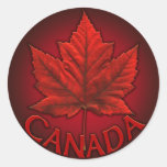 Autocollants rouges de souvenir du Canada d'autoco