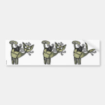 autocollants scrapbooking de minou vert adhésifs pour voiture