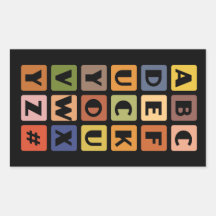 Autocollants vilains d'alphabets