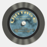 Autocollants vintages personnalisés de disque viny