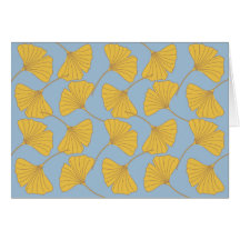 Automne de carte de note de Ginkgo