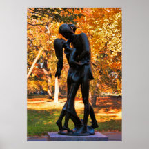 Automne de Central Park : Statue 02 de Romeo et de Affiche