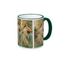 Automne de ~ de Nouveau d'art par Alphonse Mucha Tasse