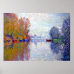 Automne le long de l'affiche de la Seine