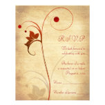Automne personnalisable épousant la carte- de répo cartons d'invitation