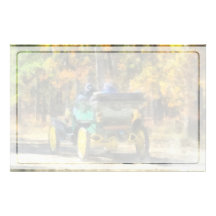 Automobile de vapeur de Stanley Papier À Lettre