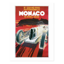 Automobile Monaco Carte Postale