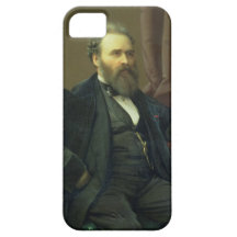 Autoportrait de l'artiste, 1869 (huile sur la toil coque Case-Mate iPhone 5