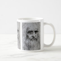 Autoportrait de Leonardo da Vinci Mugs À Café