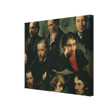 Autoportrait et portraits des amis, 1864 impressions sur toile
