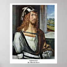Autoportrait par Albrecht Durer Poster